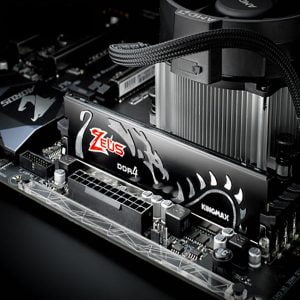 رم دسکتاپ DDR4 تک کاناله 3000 مگاهرتز CL16 کینگ مکس مدل Zeus Dragon ظرفیت 16گیگابایت