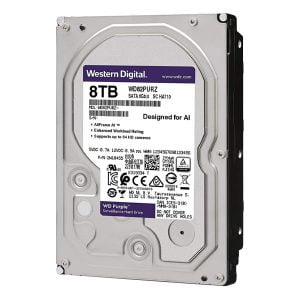 هارد دیسک اینترنال وسترن دیجیتال مدل Purple WD82PURZ ظرفیت 8 ترابایت